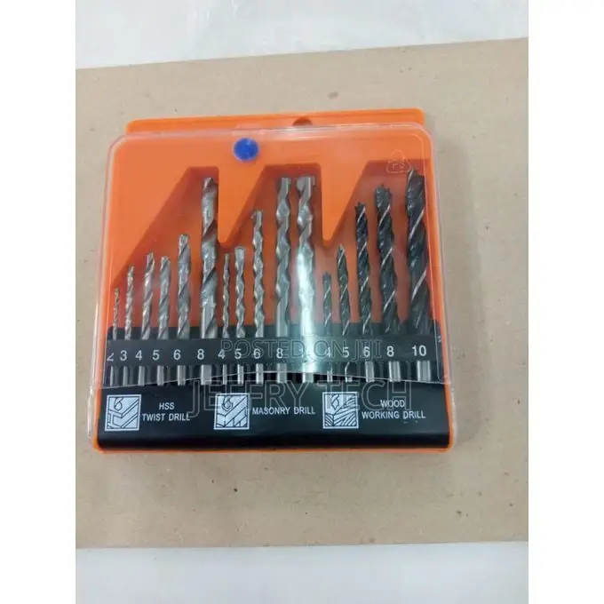 Generic 16 Pcs Drill Bits Set 1-10mm