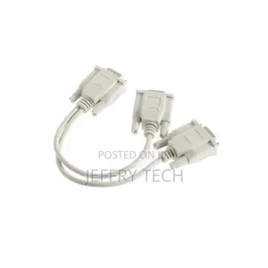 1 PC to 2 Way VGA SVGA Monitor Dual Video Graphic LCD TFT Y