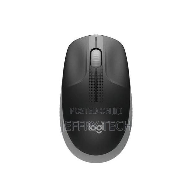 Logitech Wireless Mouse Full Size M190 - Mid Grey - main view