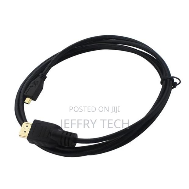 Black Micro HDMI to HDMI Cable 1.5M 4K for Raspberry Pi 4 M