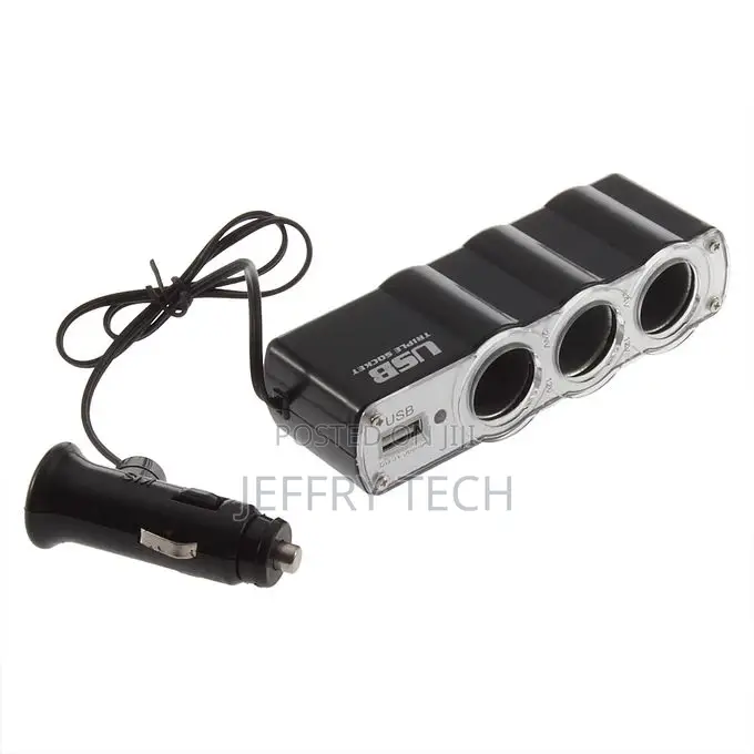 A Three-Car Power Charger 100% and High Quty-Multicolor