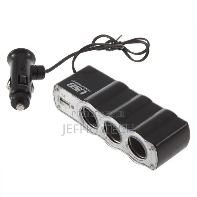 A Three-Car Power Charger 100% and High Quty-Multicolor