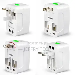 Plug Adapter, Universal EU US UK AU Travel AC Power Adaptor