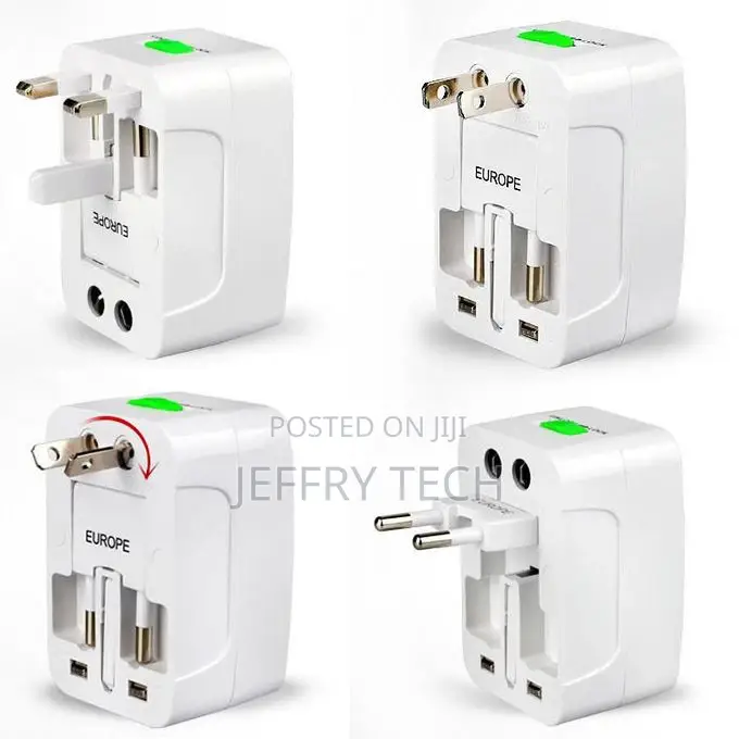 Plug Adapter, Universal EU US UK AU Travel AC Power Adaptor