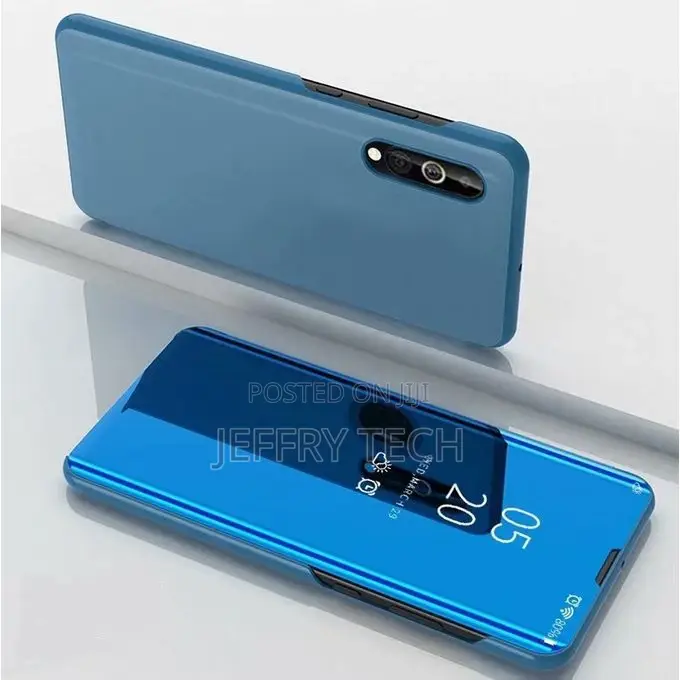 Samsung Galaxy A01 Plated Mirror Horizontal Flip Case