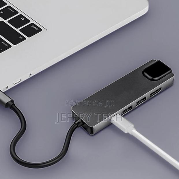 5 in 1 USB-C Adapter Dock Hub USB Type-C PD HDMI 4K 2x USB E - thumbnail 3