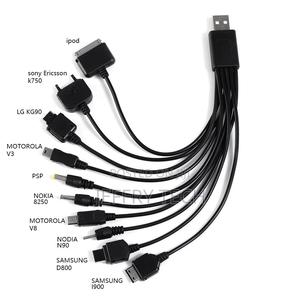 10in 1 Universal Multifounction Multi Pin Charger USB Cable - thumbnail 2