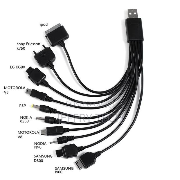 10in 1 Universal Multifounction Multi Pin Charger USB Cable - main view