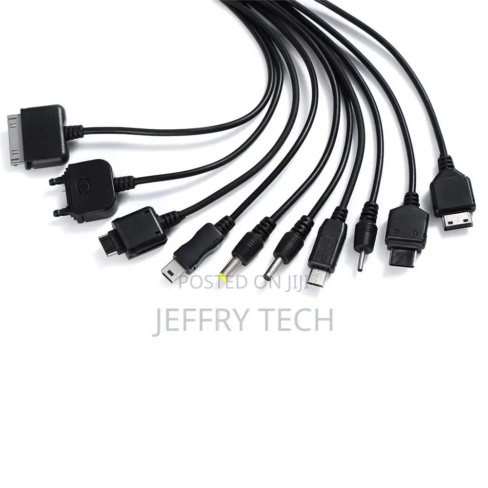 10in 1 Universal Multifounction Multi Pin Charger USB Cable