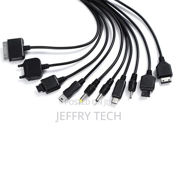 10in 1 Universal Multifounction Multi Pin Charger USB Cable - thumbnail 3