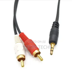 Music AV Jack AUX MM Mp3 Phone 2 Male Male Cord RCA Stereo C