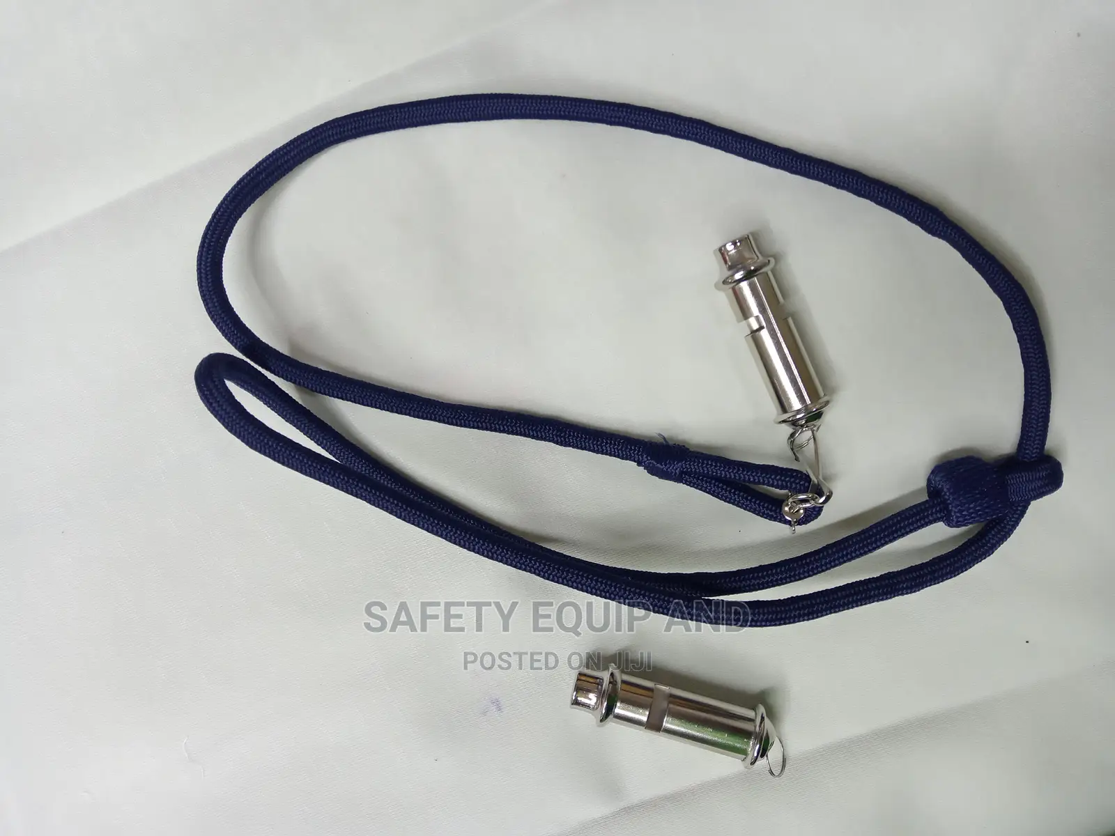 Navy Blue Lanyards and Steel Whistles Available