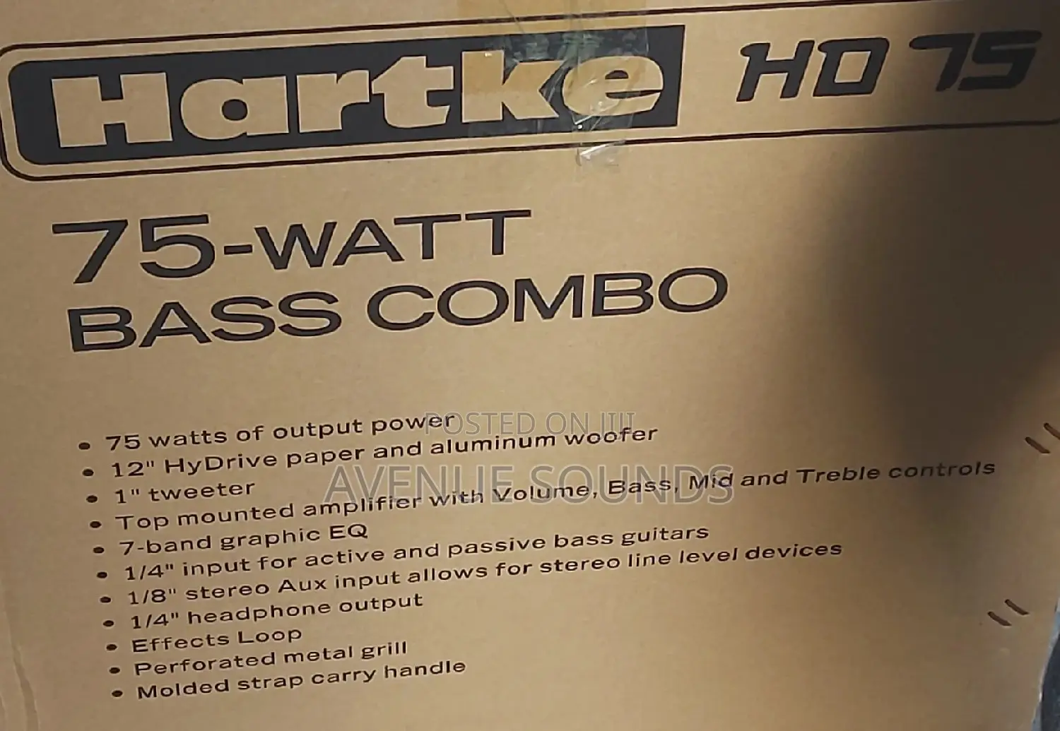 Hartke Hd75 Bass Combo