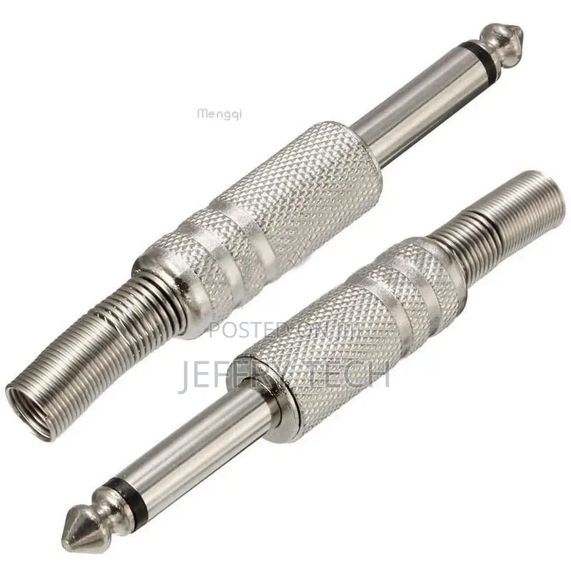 1/4'' 6.35mm Male Mono Monaural Audio Cable Jack Connector