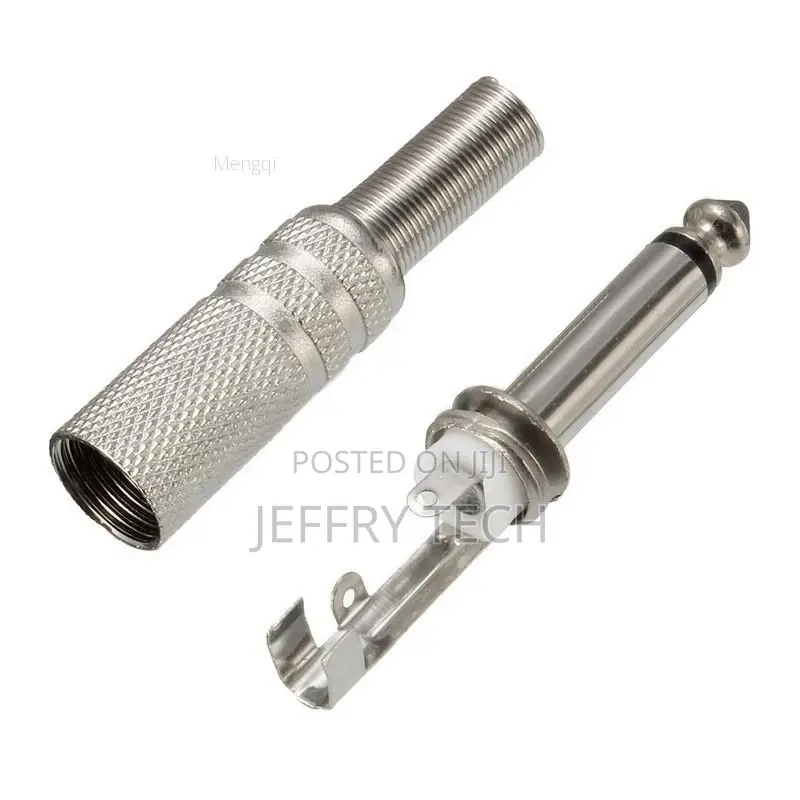 1/4'' 6.35mm Male Mono Monaural Audio Cable Jack Connector