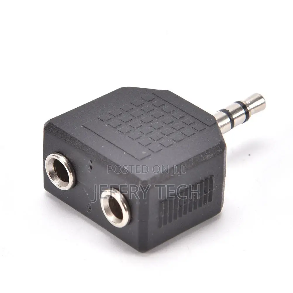 Audio 3 .5mm Jack Male to Double Aux Female Headphone Y Spl