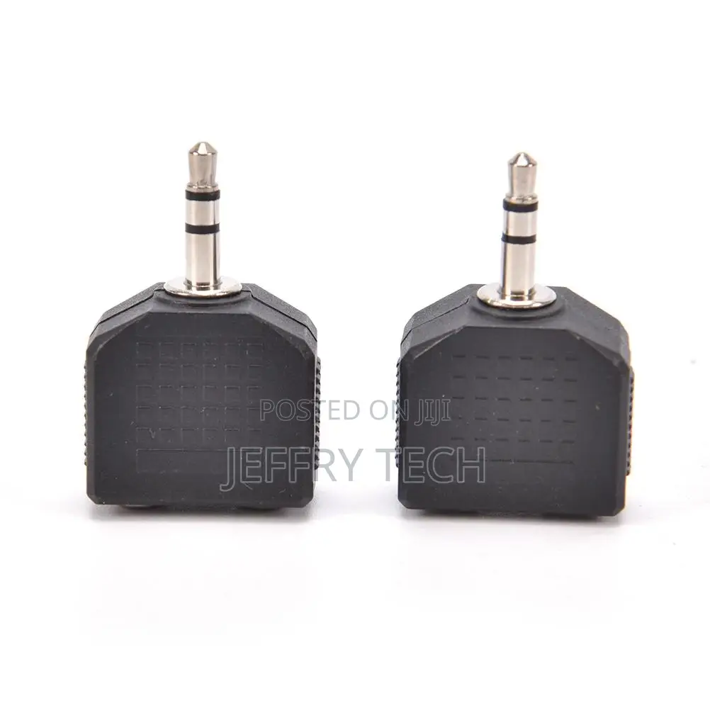 Audio 3 .5mm Jack Male to Double Aux Female Headphone Y Spl