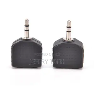 Audio 3 .5mm Jack Male to Double Aux Female Headphone Y Spl