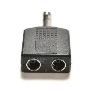 1/4" Stereo Plug Adapter to 2-Way 6.35mm Stereo Jack Headpho