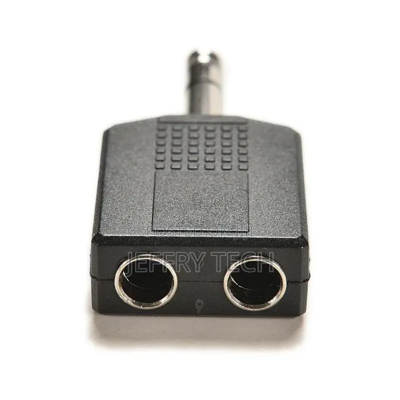 1/4" Stereo Plug Adapter to 2-Way 6.35mm Stereo Jack Headpho