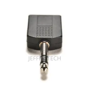 1/4" Stereo Plug Adapter to 2-Way 6.35mm Stereo Jack Headpho