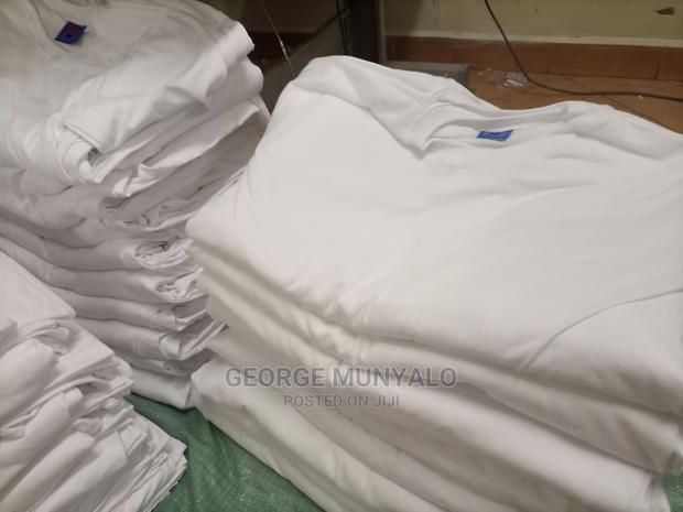 Plain White Cotton T-Shirts - thumbnail 2