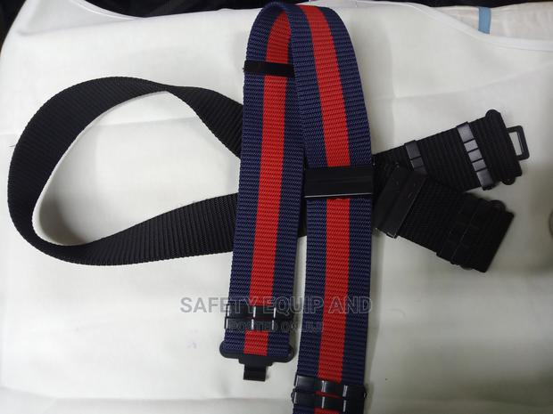 Blue Belts With Red Stripe