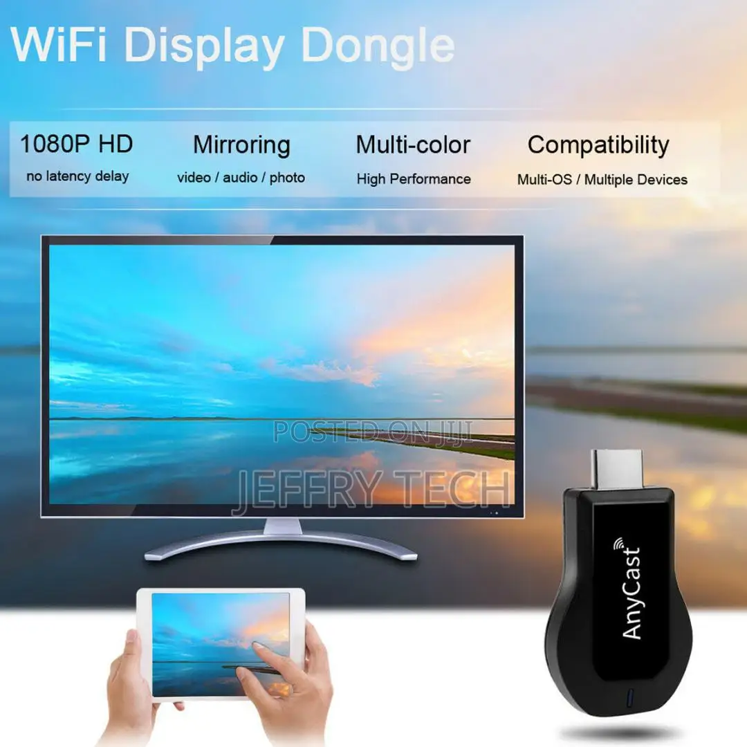 Video Digital Streamer Anycast 1080P HD HDMI Media Wireless