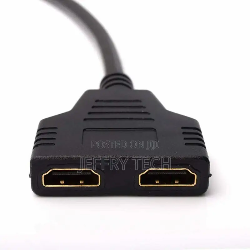 Peigu HDMI 1 Male to Dual HDMI 2 Female Y Splitter Adapter C