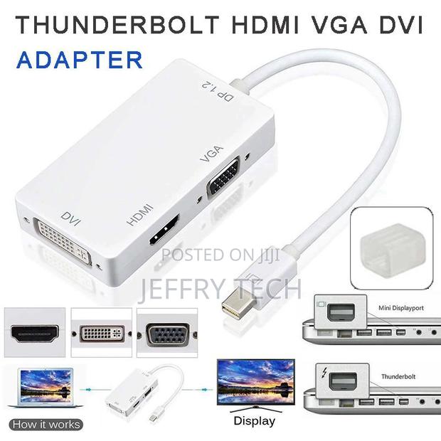 Mini Display Port DP Thunderbolt to HDMI VGA DVI Adapter For - thumbnail 4