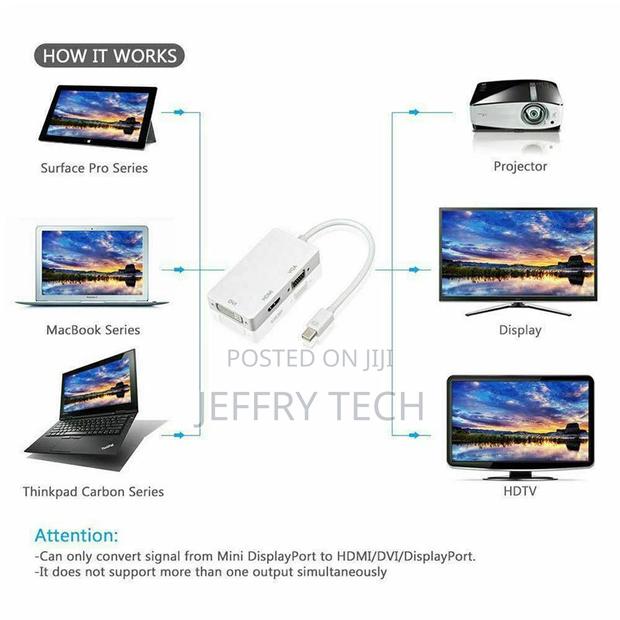 Mini Display Port DP Thunderbolt to HDMI VGA DVI Adapter For - thumbnail 9