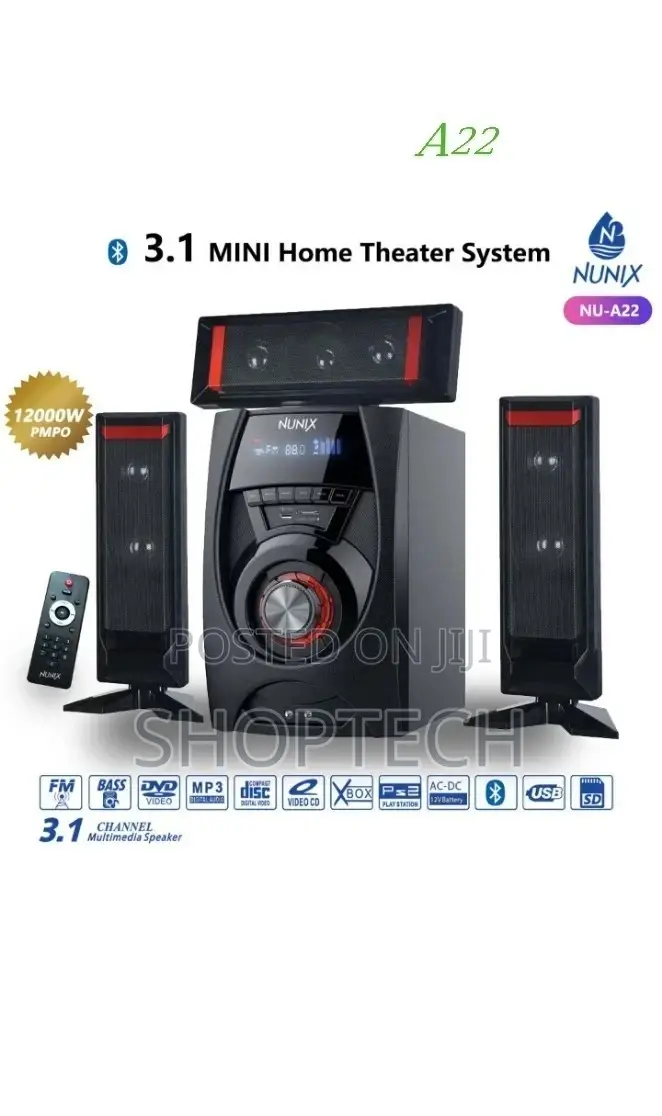 3.1 Nunix A22 Home Theater System