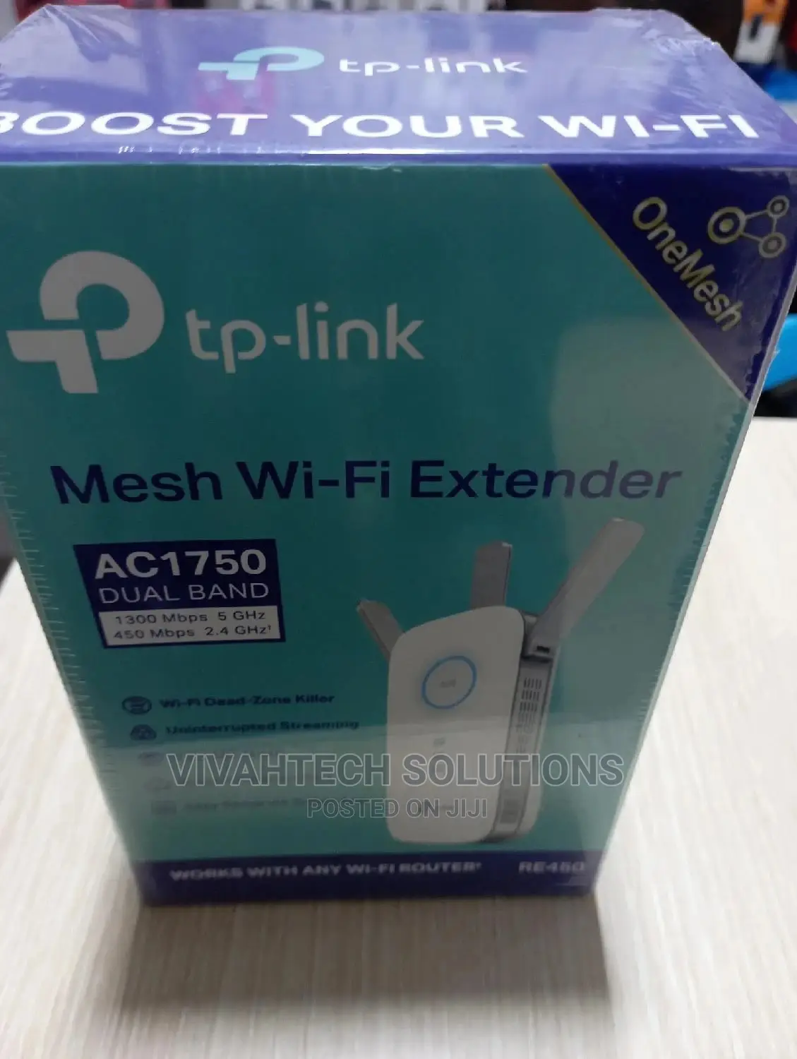Tp-Link Mess Wi-Fi Range Extender AC1750 Dual Band RE450