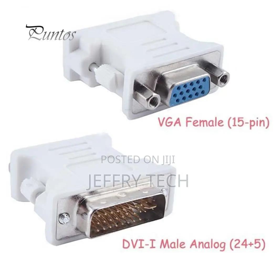 DVI-I 24+5 Male to VGA 15pin Monitorlink Adapter Connector