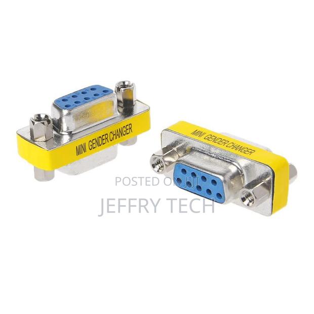 2pcs DB9 MINI Gender Changer Adapter 9pin RS232 Com D-Sub VG - thumbnail 3