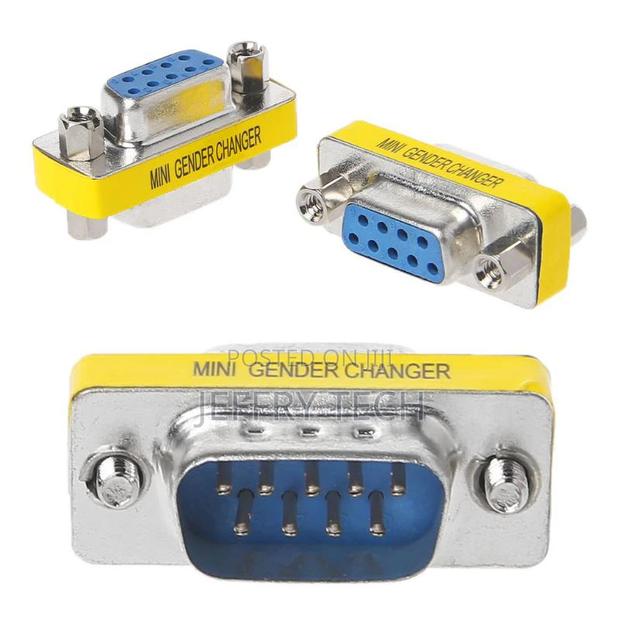 2pcs DB9 MINI Gender Changer Adapter 9pin RS232 Com D-Sub VG - thumbnail 4