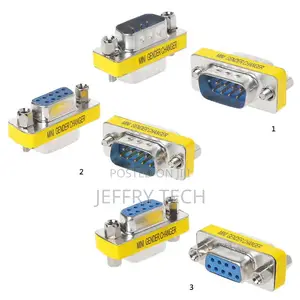 2pcs DB9 MINI Gender Changer Adapter 9pin RS232 Com D-Sub VG