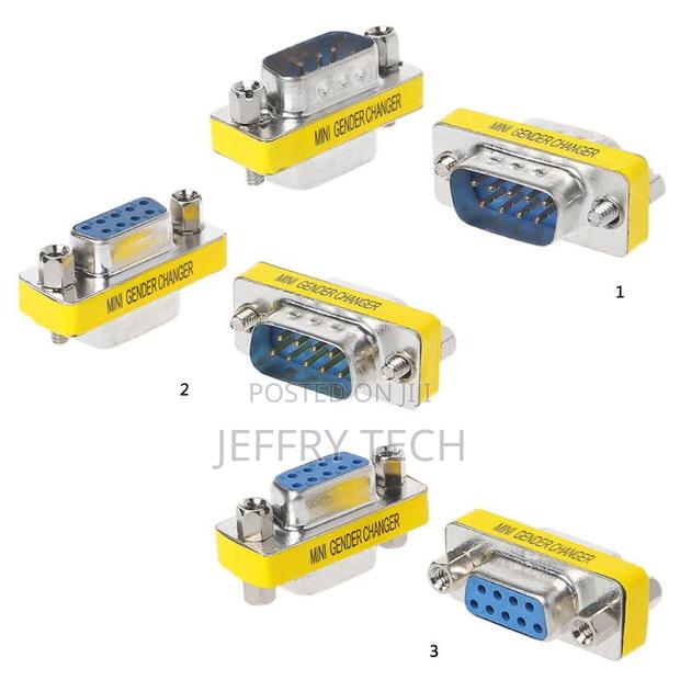 2pcs DB9 MINI Gender Changer Adapter 9pin RS232 Com D-Sub VG - thumbnail 5