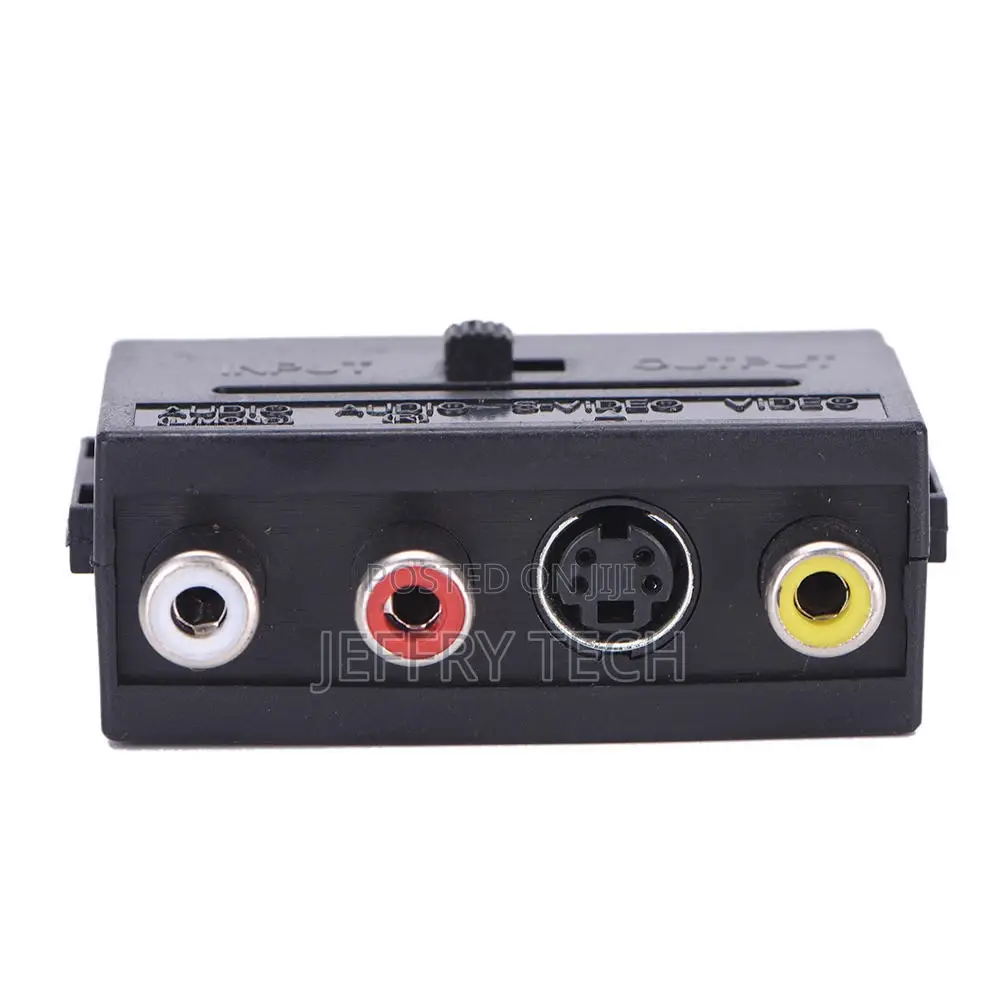 New 21 Pins Male Plug to 3 RCA Female AV TV Audio Video Coup