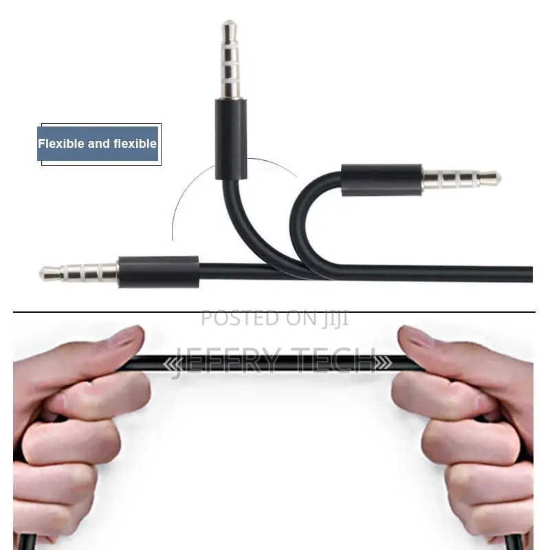 Aux Cable 3.5mm to 3.5mm Male to Male Jack Car Audio Cable L