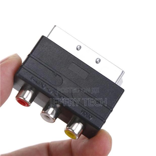 Silver Scart-To-3rca Composite Phonon I / O Switch + Convert