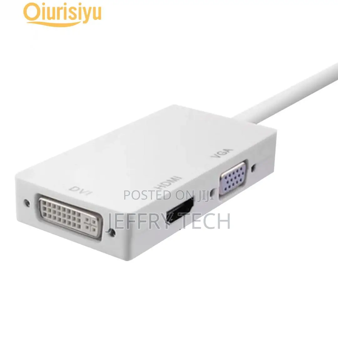 Durable 3-In-1 Adapter Displayport DP to HDMI/DVI/VGA Conver