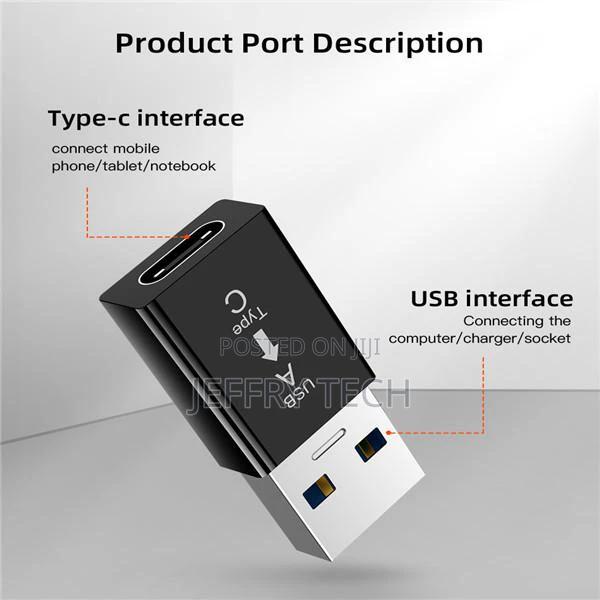 Type-C Female to USB Male Connector Charging USB C Female Ha