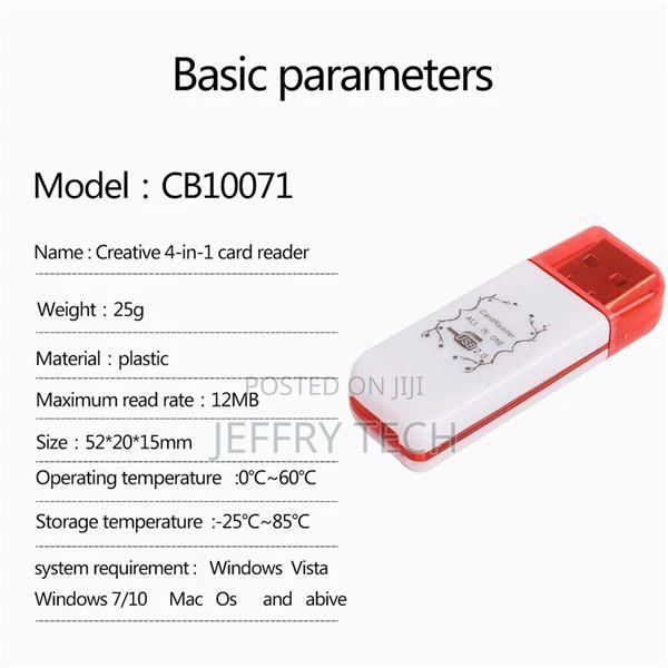 SD/MS/TF/M2 Card Reader USB 2.0 Card Reader for Direct R - thumbnail 4
