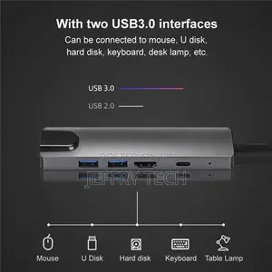 Type-C to Hdmi Pd 5 in 1 Notebook Docking Station Usb3.0 Hub