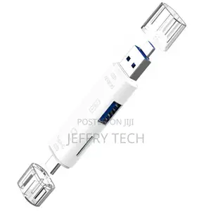 Card Reader TYPE-C to TF USB2.0 5-In-1 OTG ABS Durable Card