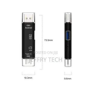 Card Reader TYPE-C to TF USB2.0 5-In-1 OTG ABS Durable Card