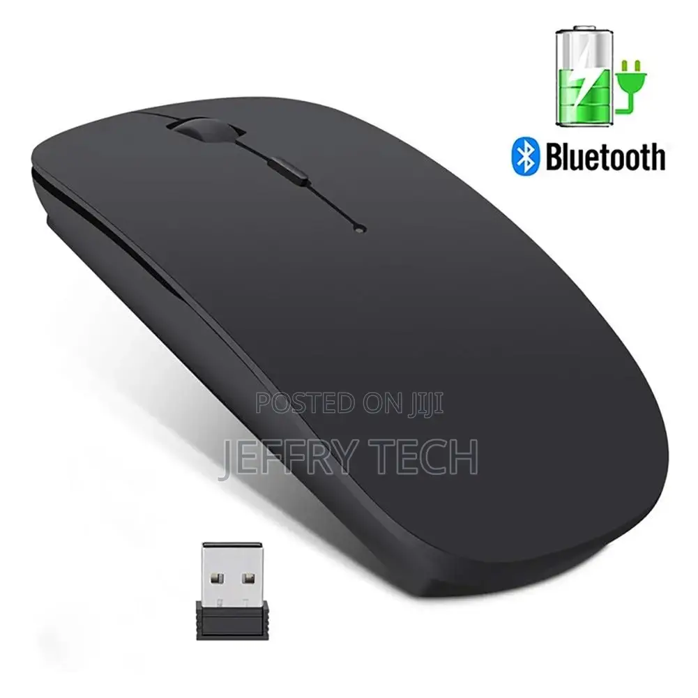 Wireless Computer Mouse Dual Mode Rechargeable 2.4G Super Sl