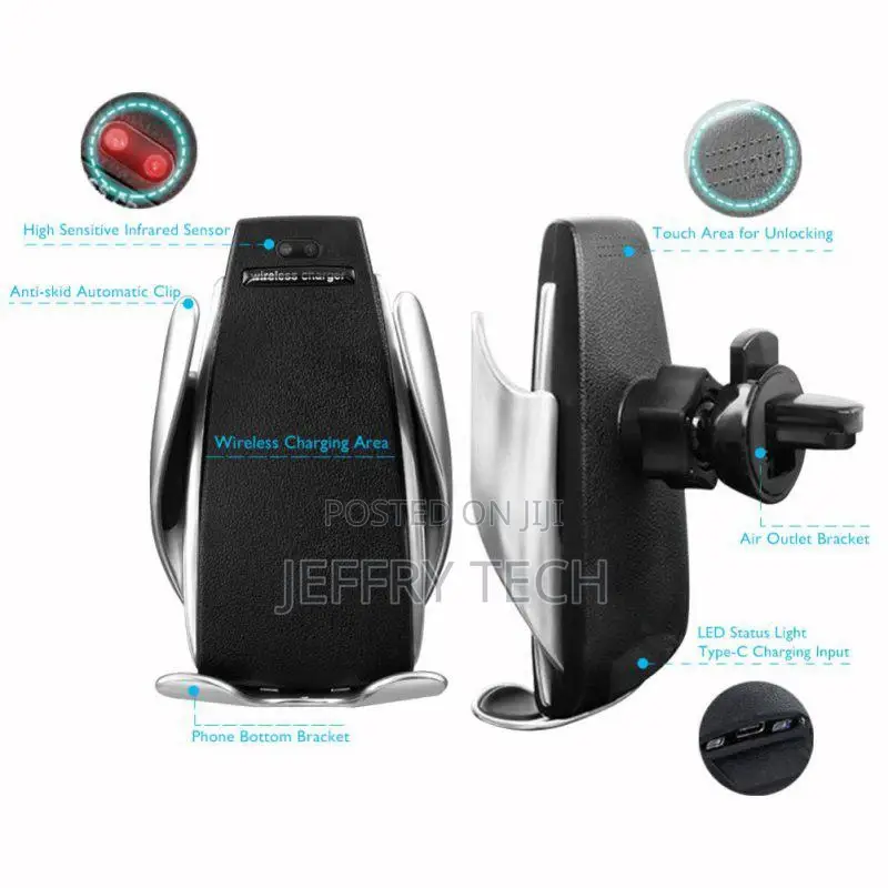 Automatic Clamping Wireless Car Charger Receiver Mount for I