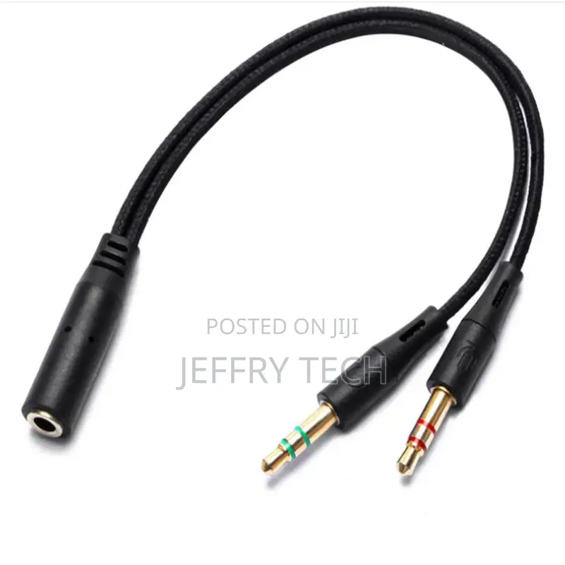 3.5mm Metal Muisic Audio Jack Splitter Earphone Y Audio Adap